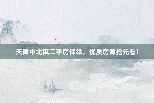 天津中北镇二手房保举，优质房源抢先看！